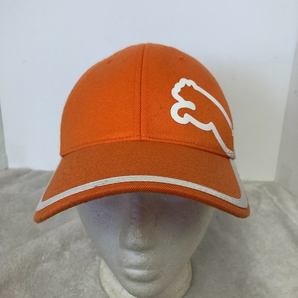 Puma Orange Hat with White Logo - Picture 1 of 8